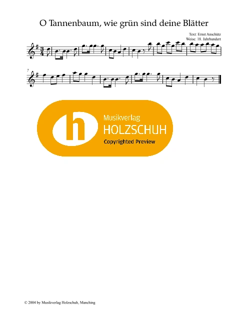 O Tannenbaum, wie grün sind deine Blätter